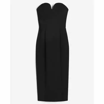 Платье H&M Twill Bandeau, черный