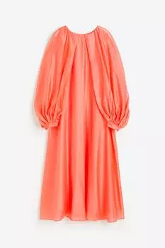 Платье H&M Voluminous Maxi, коралловый