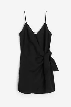 Платье H&M Wrap, черный