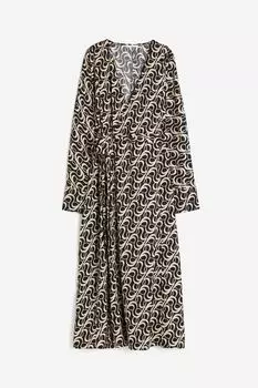 Платье H&M Wrap, черный