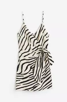 Платье H&M Wrap, светло-бежевый