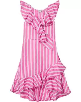 Платье HABITUAL girl Hi-Low Ruffle Dress, темно-розовый