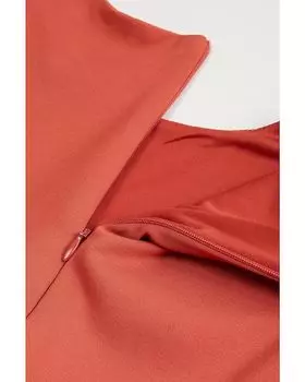 Платье HABITUAL girl Puff Sleeve Flounce Dress, ржавый