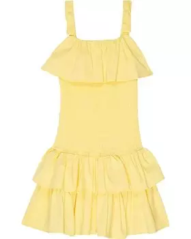 Платье HABITUAL girl Ruffle Smocked Drop Waist Dress, желтый