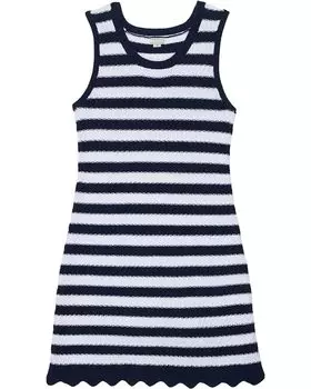 Платье HABITUAL girl Stripe Crochet Dress, темно-синий