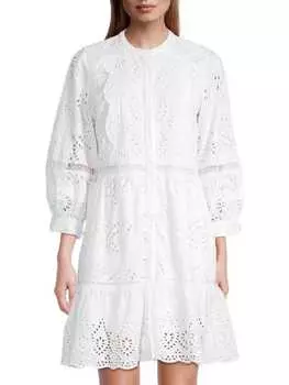 Платье hailey с люверсами Kobi Halperin White