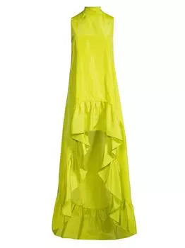Платье хай-лоу из тафты One33 Social, лаймовый