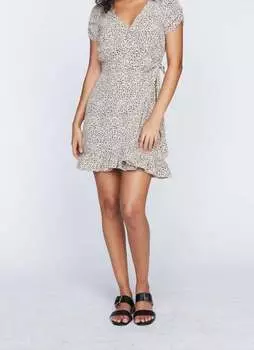 Платье-халат Avalon в мини-леопардовом стиле Sanctuary