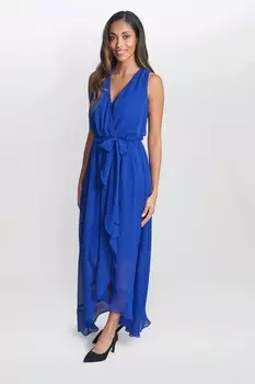 Платье халат без рукавов imogen Gina Bacconi, синий