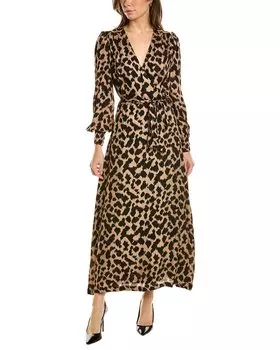 Платье-халат Brooks Brothers, коричневый