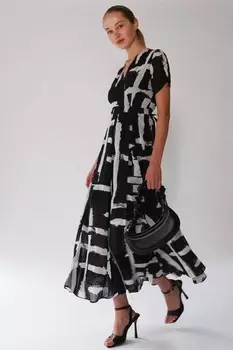 Платье халат Delight с пышной юбкой Religion, черный