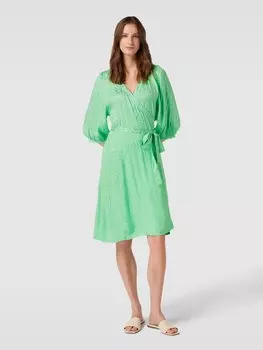 Платье-халат длиной до колена с узором по всей поверхности Soft Rebels, зеленый