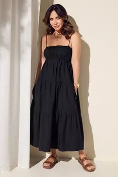 Платье халат из хлопкового поплина Myleene Klass, черный