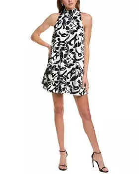 Платье-халат Элизабет TOCCIN с воротником-стойкой, черный