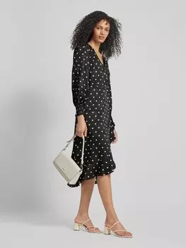 Платье-халат в стиле ретро, модель «Ева» Neo Noir, черный