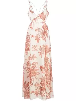 Платье Hallie с цветочным принтом Sachin & Babi, белый