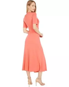 Платье Halston Lauren Jersey T-Dress, коралловый