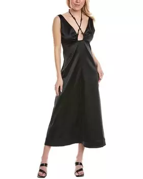 Платье-халтер GANNI, черный