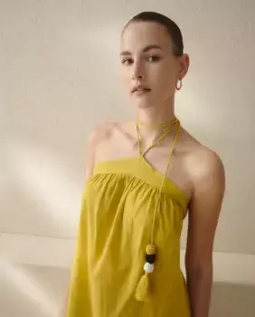 Платье-халтер с отделкой из кусочков nfasis, цвет 586 Lima