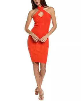 Платье-халтер с завязками Теда Бейкера Ted Baker, оранжевый