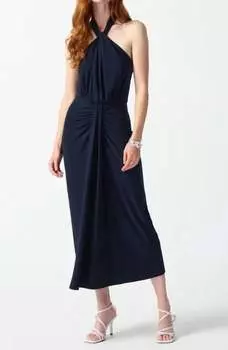 Платье-халтер в темно-синем цвете Joseph Ribkoff