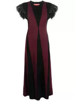 Платье Harlequin вязки интарсия La DoubleJ, красный