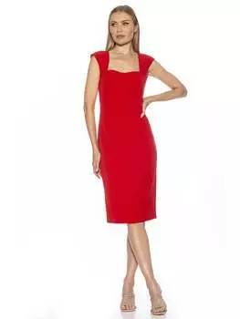 Платье Harper с рукавами-крылышками ALEXIA ADMOR, красный