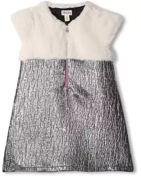 Платье Hatley Kids Faux Fur Jacquard Dress, серый