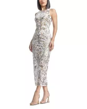 Платье Helena с пайетками Dress the Population, мультиколор