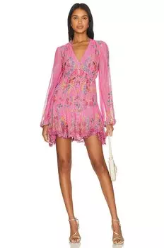 Платье HEMANT AND NANDITA Fiora Short, розовый