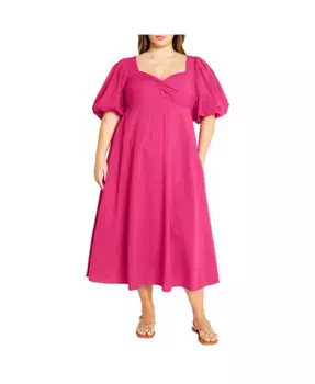 Платье Hermione Plus Size CITY CHIC, розовый