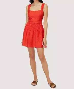 Платье Hidden Oasis красного цвета LOST + WANDER