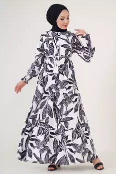 Платье-хиджаб с рисунком, белое Bigdart, белый