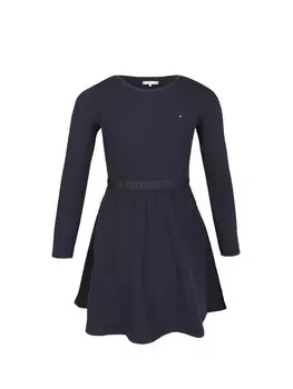 Платье hilfiger vestito con cintura da bambina Tommy, синий