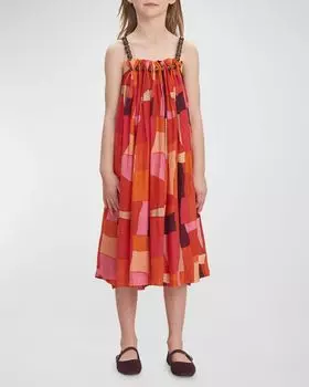 Платье Hina для девочек, расшитое бисером, размер 4–12 Cult Gaia, цвет Lollipop Multi