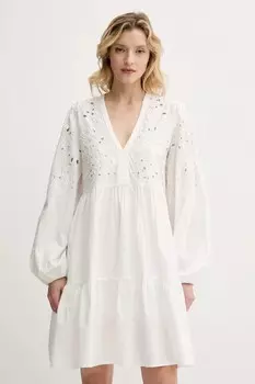 Платье хлопковое Pinko, белый