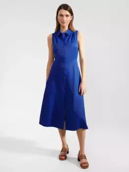 Платье Hobbs Cathleen Sleeveless Midi Shirt, цвет lapis/blue