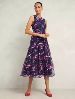 Платье Hobbs Petite Bethany Floral, цвет navy/pink