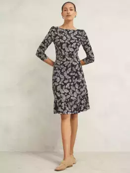 Платье Hobbs Petite Ginny Floral, цвет navy/cream