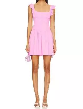 Платье Holland в розовом цвете Amanda Uprichard