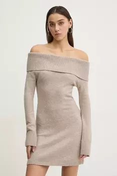 Платье Hollister Co., бежевый