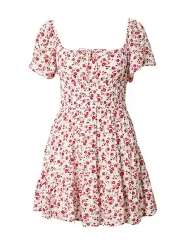 Платье HOLLISTER Summer Dress CHANNELED, белый