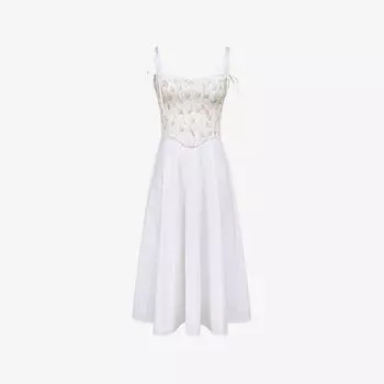 Платье House Of Cb Clarabelle с отстегивающимся корсетом, красный