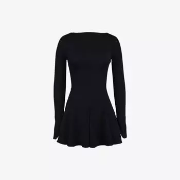 Платье House Of Cb Francesca с длинными рукавами, черный