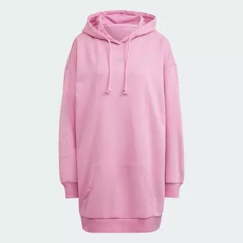 Платье-худи Adidas Originals 2000 Luxe, розовато-сиреневый