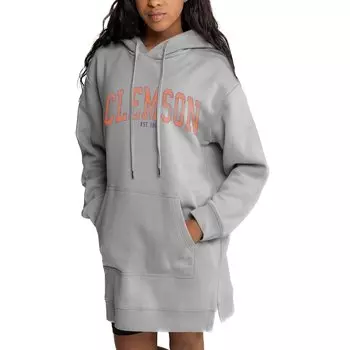Платье-худи Gameday Couture Clemson Tigers, серый