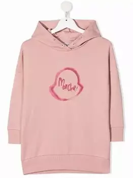 Платье-худи Moncler, розовый