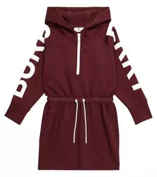 Платье-Худи с логотипом Burberry, красный