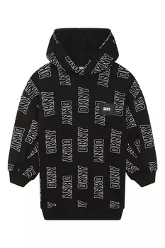 Платье-Худи с логотипом Dkny, черный