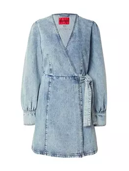 Платье HUGO Dress Gissi, синий деним